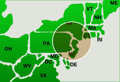 Thermador Delivery Map
